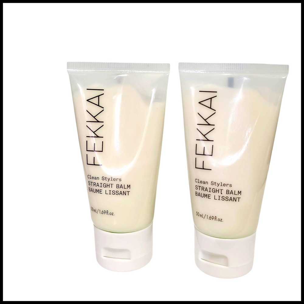 2 x Fekkai Clean Stylers Straight Balm Anti Frizz‎ Thermal Protection 1.69oz